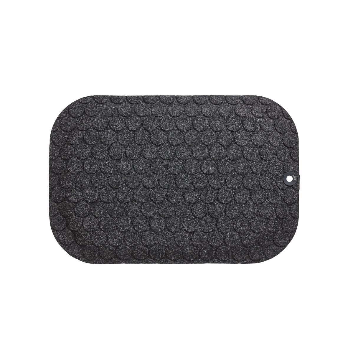 Matting Stand Up Circle Black Matte 53x77 cm