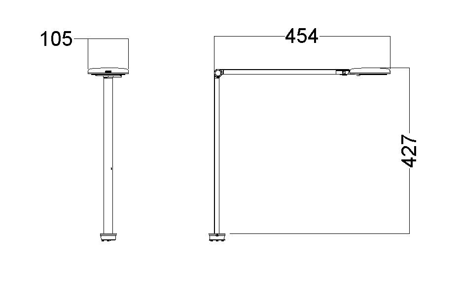Glamox Motus Flat Svart - Bilde 3