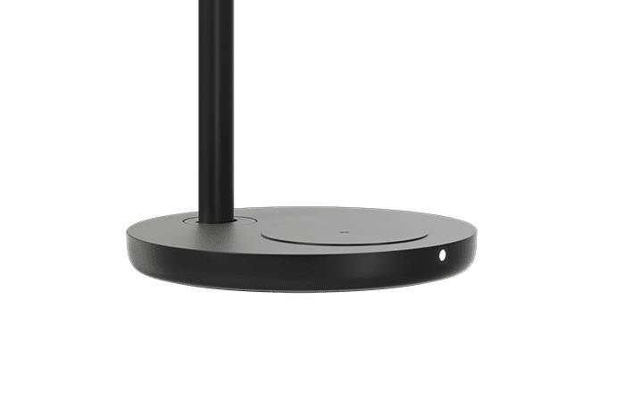 Glamox Motus Table/Flat bordfot m/mobillading Svart
