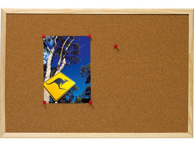 Korktavle ESSELTE treramme 90x120cm