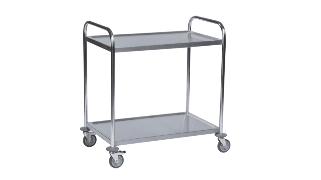 Rustfritt trillebord